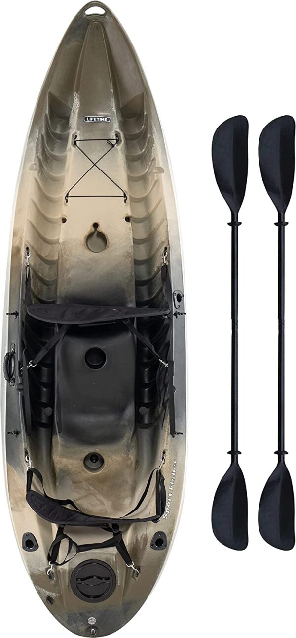 Lifetime 10 Foot, Two Person Tandem Fishing Kayak with Paddles