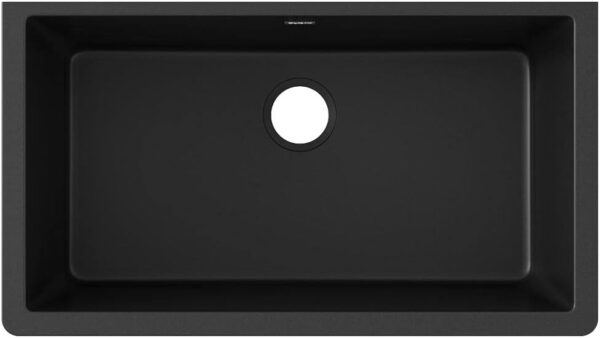 Elkay Quartz Classic Black Undermount Sink