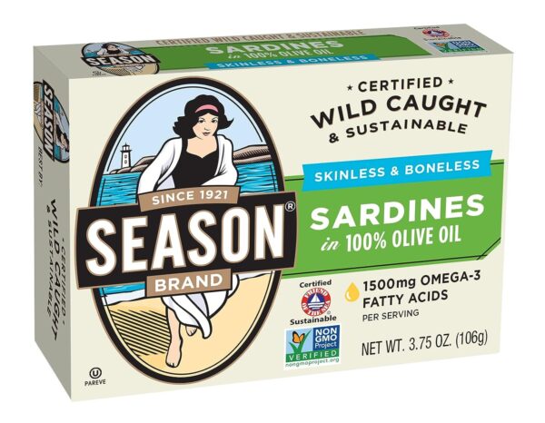 Wild Caught Season Sardines in Olive Oil