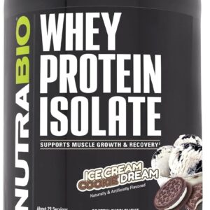 NutraBio Whey Protein Isolate Supplement