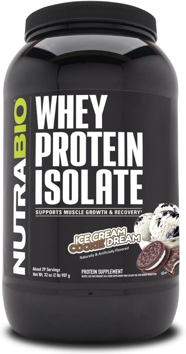 NutraBio Whey Protein Isolate Supplement